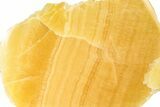 Polished, Orange, Honeycomb Calcite Slab - Utah #264288-1